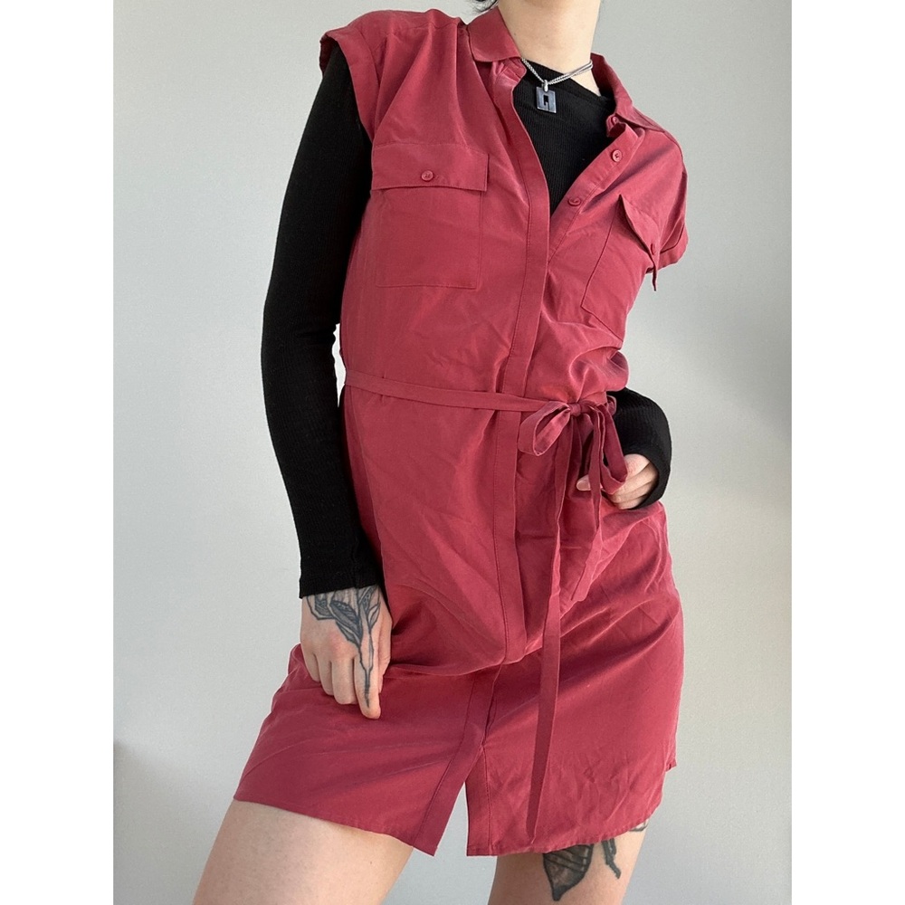 Modal Coral Utility Dress